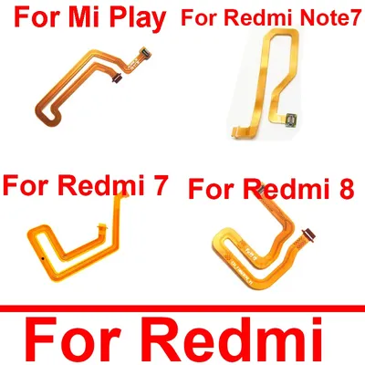 For Xiaomi Redmi Mi Note 7 8 Play Motherboard Home Button Flex Cable Fingerprint Sensor Scanner