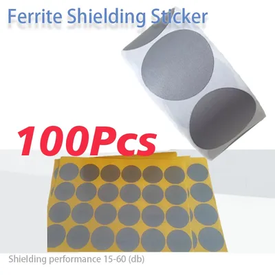 100Pcs Ferrite Shielding Patch Anti-metal Sticker External NFC Module for Smartphones NFC Signal Booster for Metal Surface