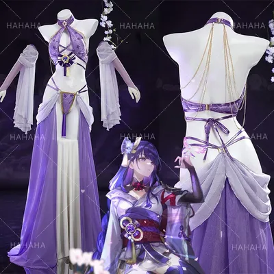 Spiel Genshin Impact Raiden Shogun Cosplay Kostüm Fan Tanzen Diva Shogun Tanzen Kleid Sexy Outfit Image