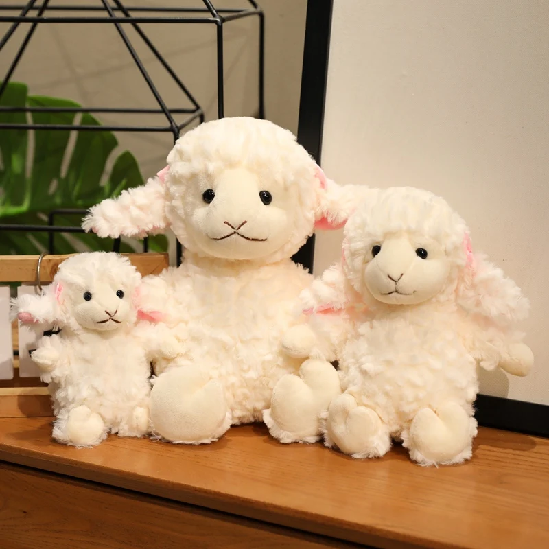 16/22/30 cm Nette Weiche Schafe Plüsch Spielzeug Weiche Lamm Plüsch Puppen Gefüllte Schafe Plushie Baby Spielzeug geburtstag Geschenke für Kinder Wohnkultur