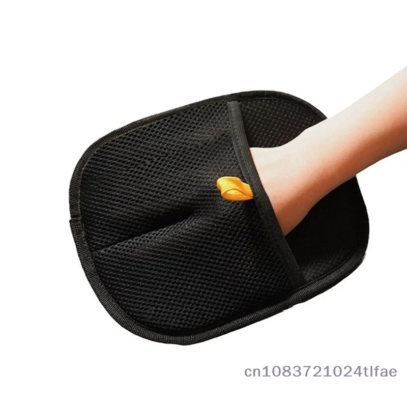 Doppelseitige Haustierbürstenhandschuhe zur elektrostatischen Haarentfernung; Effizientes Artefakt zur Fellpflege und Haarentfernung von Haustieren Image