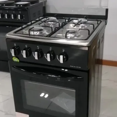 Free Standing 4-Burner Gas Stove with Oven Grill Convection Features Auto Ignition Stainless Steel Cooker for Household Use