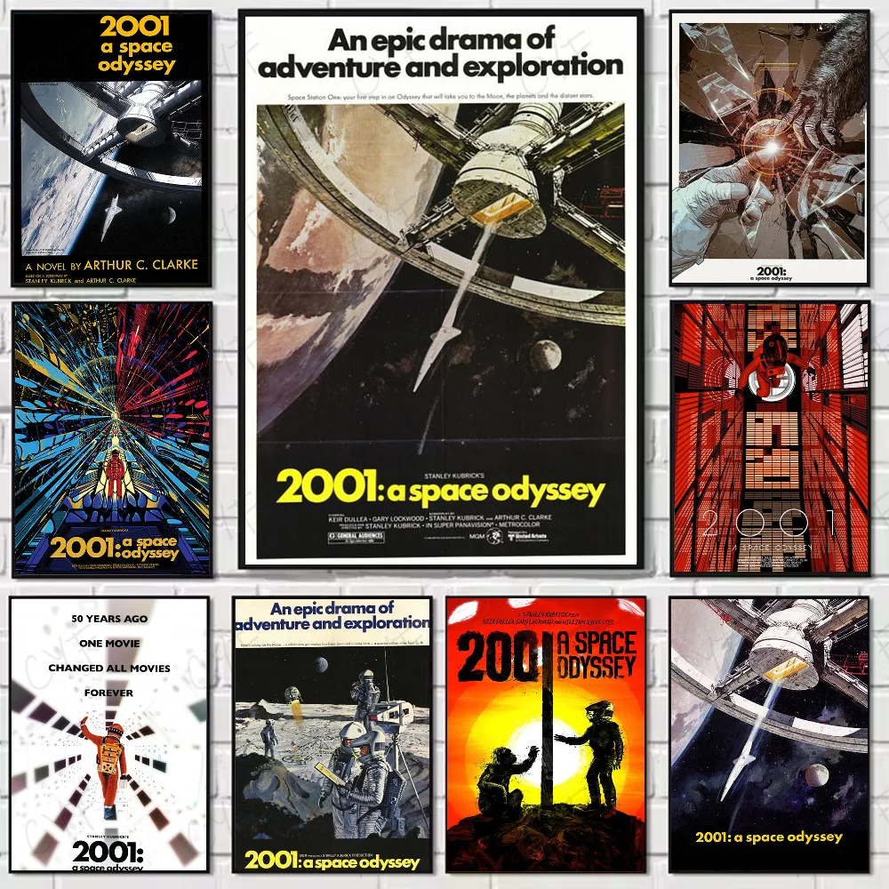 2001 a S-Space Odyssey Filmplakat, hochwertige Wandkunst für Zuhause, Büro, Schlafzimmer, Wohnzimmer, Flur, Bar, perfekte Geschenkidee Image
