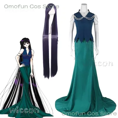 Sailor Saturn Herrin 9, Cosplay-Kostüm, ausgefallenes langes Kleid, Ballkleid, Misutoresu Nain Hotaru Tomoe, Halloween-Party, Anime-Manga-Set Image
