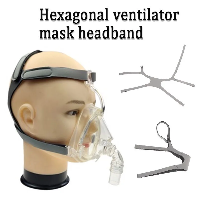 1PCS Einstellbare Maske Stirnband CPAP Anti-schnarchen Kopf Sechseckigen Atemschutz Ventilator schwamm Stirnband Image