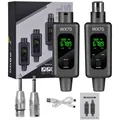 Convertitore per microfono wireless UHF professionale Sistema wireless Trasmettitore e ricevitore XLR Supporto microfoni 0V 48V