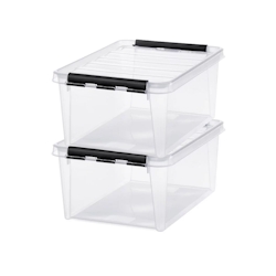 Satz von 6 - Aufbewahrungsbox 1L mit Deckel SmartStore - Lebensmittelsicher Image