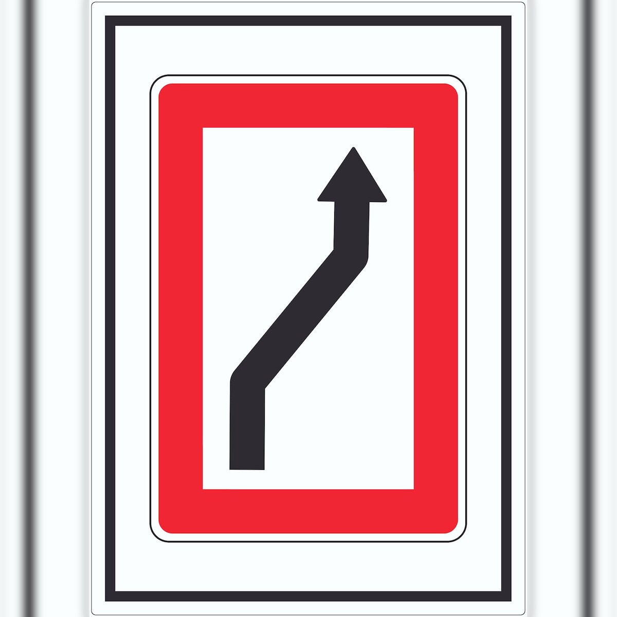 HB-Druck Wechsel auf die Fahrwasserseite Steuerbordseite Symbol Aufkleber A7 (74x105mm) Image