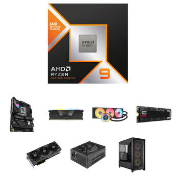 AMD AMD Ryzen 9 9950X3D Mid-Tower Desktop Computer Builder's Bundle 100-100000719WOF
