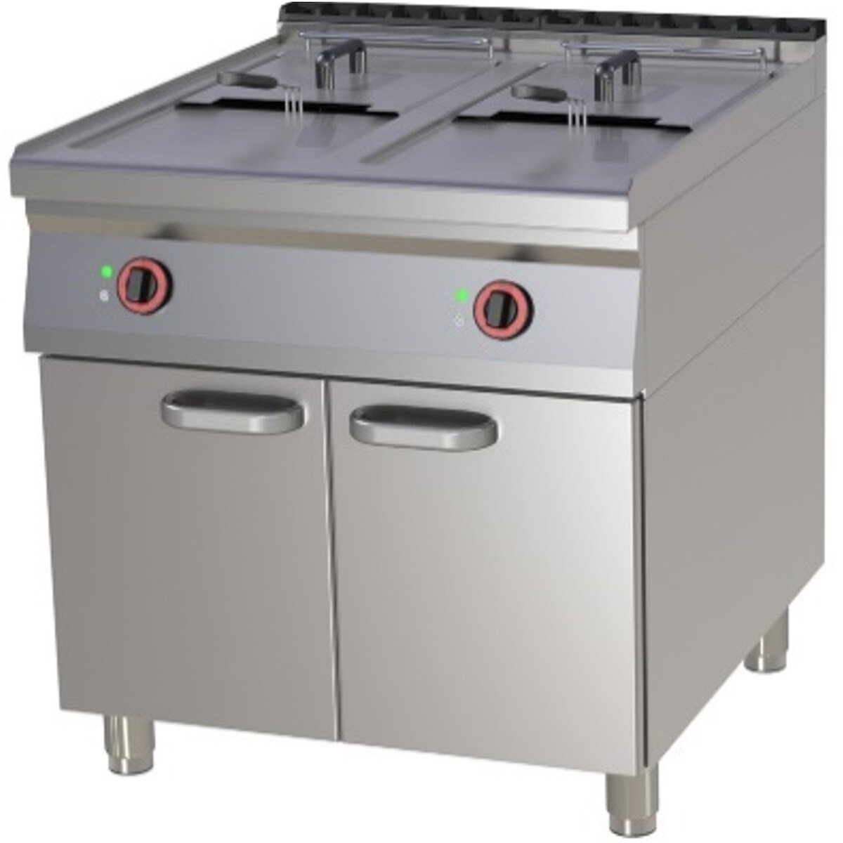 RM GASTRO Thermik Serie 900 Elektro-Fritteuse mit Unterschrank FE-90/8017E