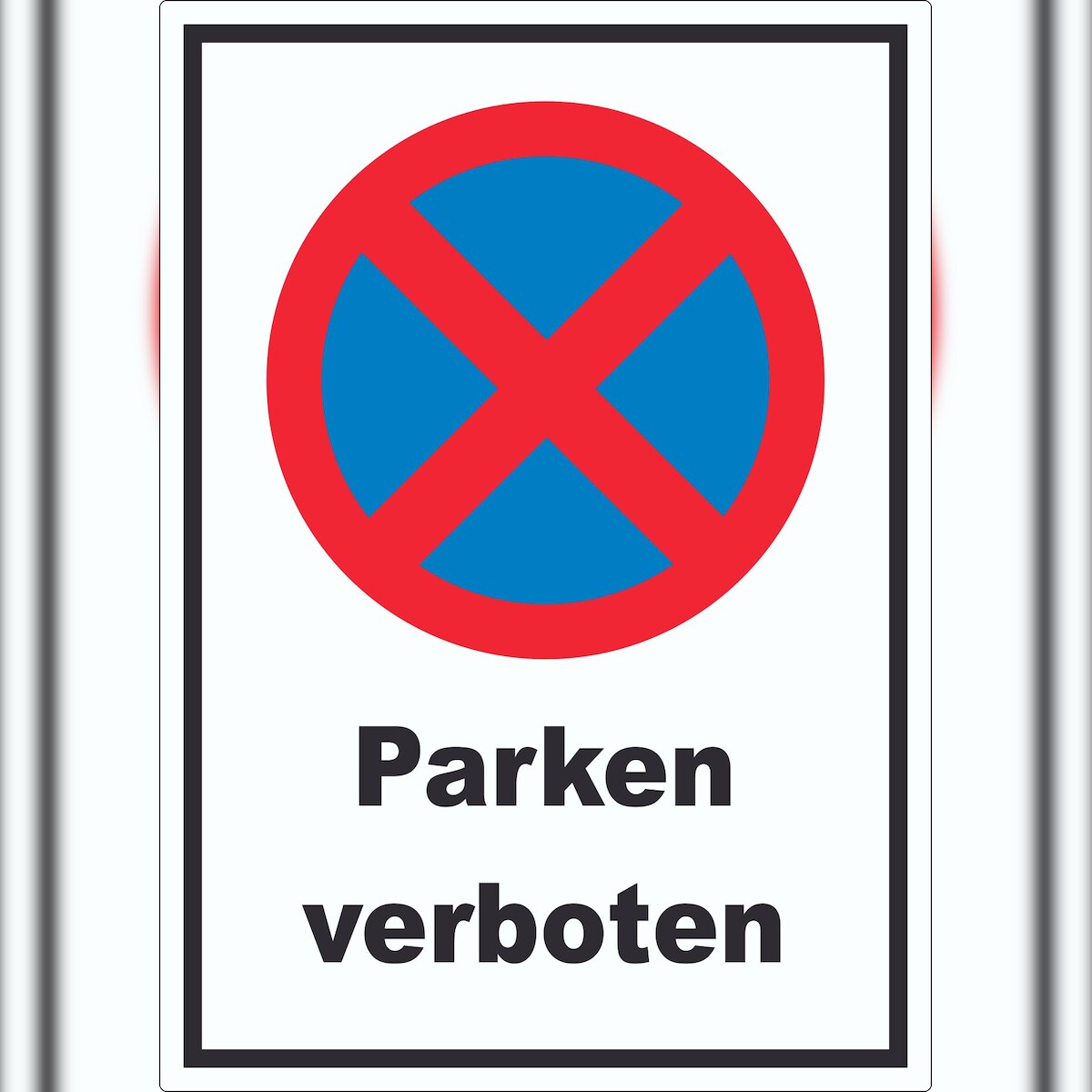 HB-Druck Parken verboten Aufkleber A3 (297x420mm) Image