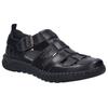 Slipper JOSEF SEIBEL "Wilson 08", Herren, Gr. 40, schwarz (schwarz, schwarz), Leder, unifarben, klassisch, Schuhe, Bäckersandale, Sandale, Halbschuh in sehr weiter Form
