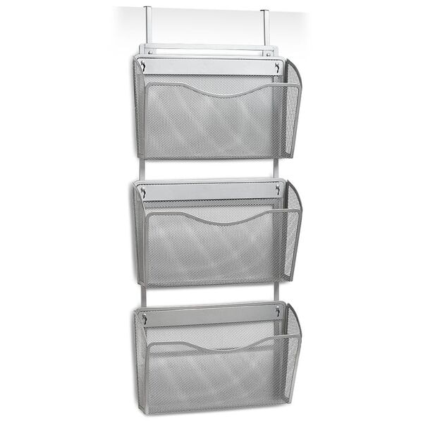 Zeller Wandprospekthalter »Mesh« DIN A4 silber, 35.5x85.5x9 cm Image