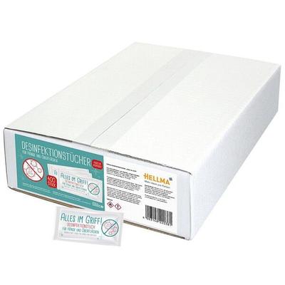Hellma 400er-Pack einzeln verpackte Desinfektionstücher »Alles im Griff« Image