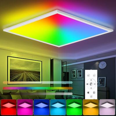 LED Panel RGB Deckenleuchte CCT Dimmbar mit Fernbedienung Image