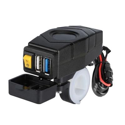 Tlily - C1FB 20-80V E-Bike-Lenker-USB-LadegeräT 24V 36V 48V 60V QC3.0 Schnellladeadapter (GrüNes Image