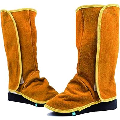 Sollbry - Schweißer-Schuhschutz, 1 Paar Leder-Schweißergamaschen, flammhemmende Schuhüberzüge, Image