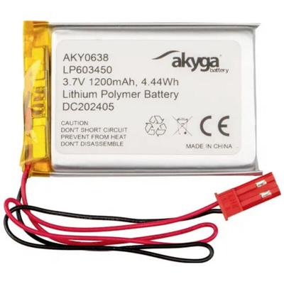 LP603450 Akkupack x Spezial-Akku LiPo 3.7 v 1200 mAh - Akyga Image