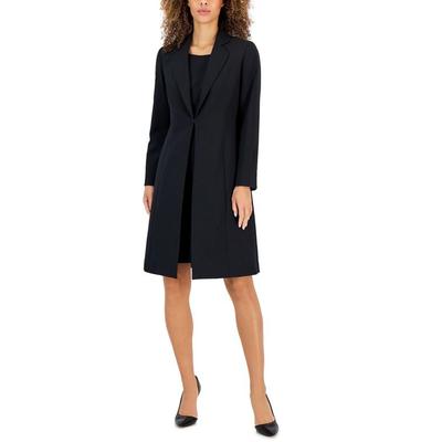 Crepe Topper Jacket & Sheath Dress Suit - Black - Le Suit Dresses