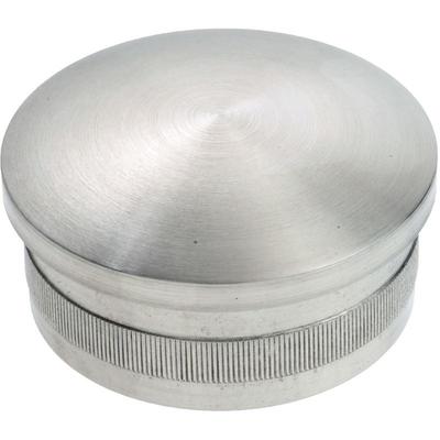 Rändelkappe gewölbt, ø 48,3 x 2,0 mm, Edelstahl geschliffen V2A - Croso Image