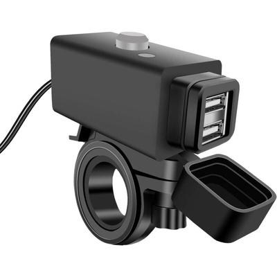 Wasserdichtes Motorrad-USB-Ladegerät mit Schalter, 5 v, Dual-Ports Image