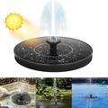Langray - Fontana solare da esterno, pompa per fontana solare da 1,4 w con 4 aste di supporto e 4