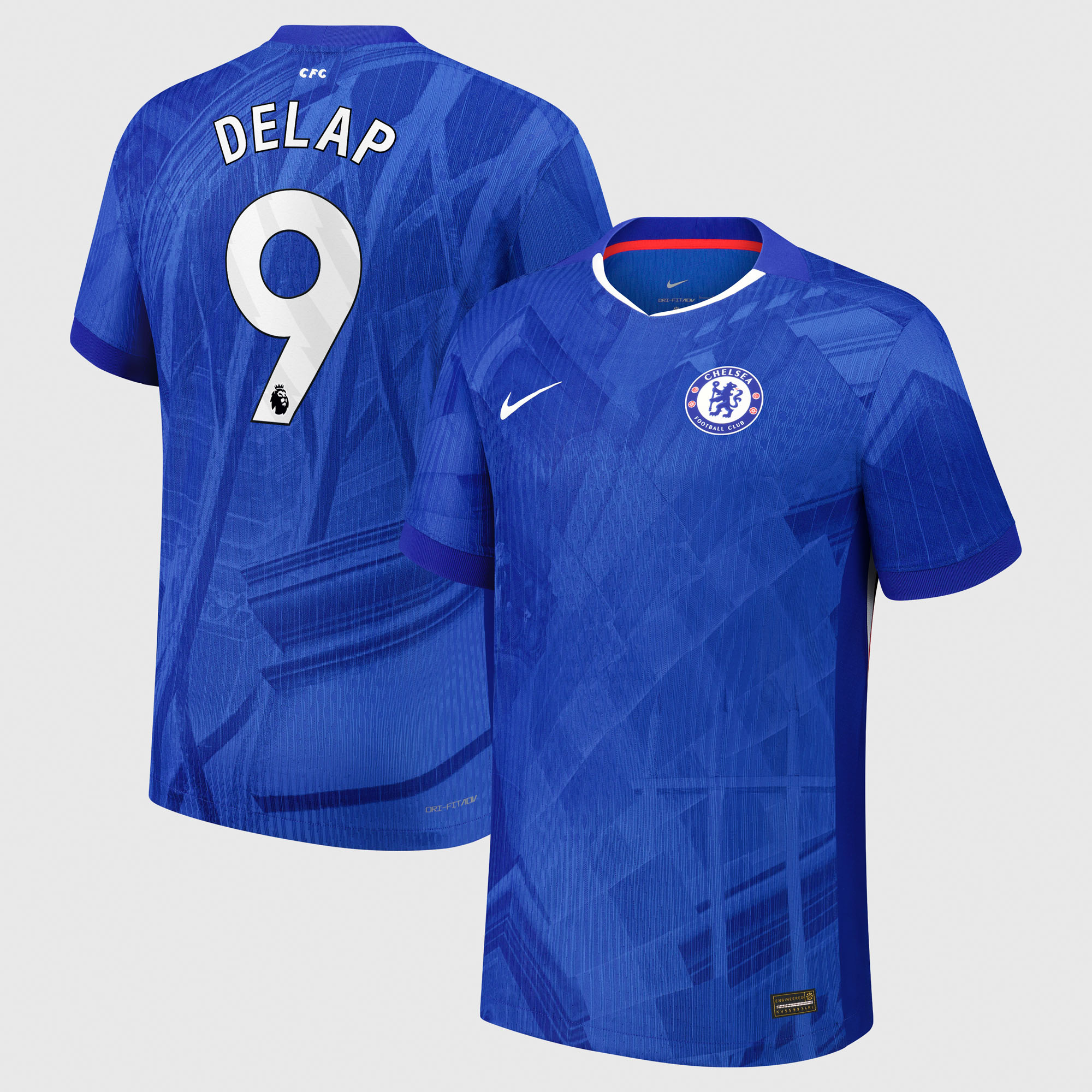 Chelsea Nike Dri-FIT ADV Match Heimtrikot 2025-26 mit Aufdruck Delap 9 Image