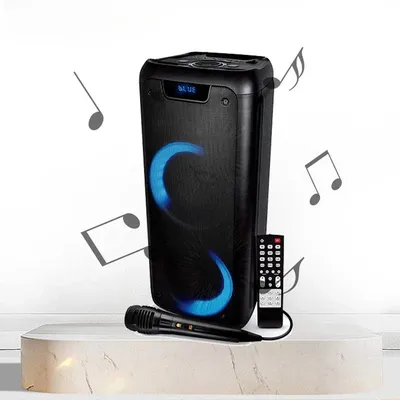 TWS Dual 6,5 Zoll professioneller wiederaufladbarer tragbarer kabelloser BT-Party-Box-Lautsprecher mit 1 kabelgebundenem Mikrofon Image