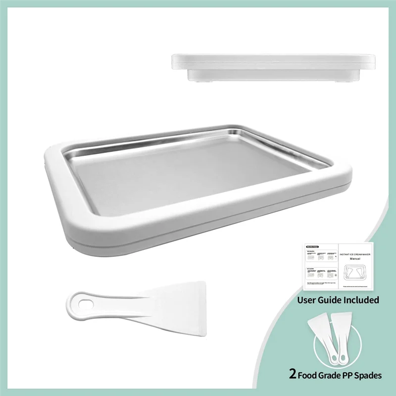 CKFAM-Compact Home Ice Cream Machine Edelstahl Fried Ice Tray Frozen Yogurt Maker Electric Design Image