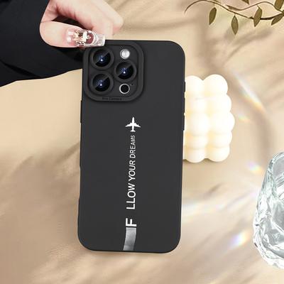 TEMU Interesting Airplane Phone Pattern Printed Phone , , Shockproof And Drop- Tpu , Or And , Suitable For 16iphone 15 14 11 Xs Xr X 7 8 S Image