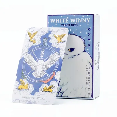 White Winny Tarot English Edition 80-Karten-Deck mit PDF-Anleitung, Fate Divination-Karten für Image