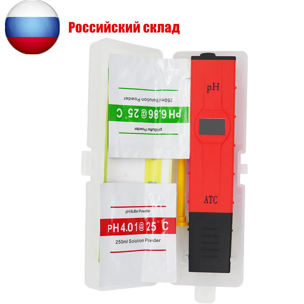 pH-Meter-Tester mit Hintergrundbeleuchtung, erkannt, Original-Taschenstift-Monitor zur Analyse der Trinkwasserqualität Image