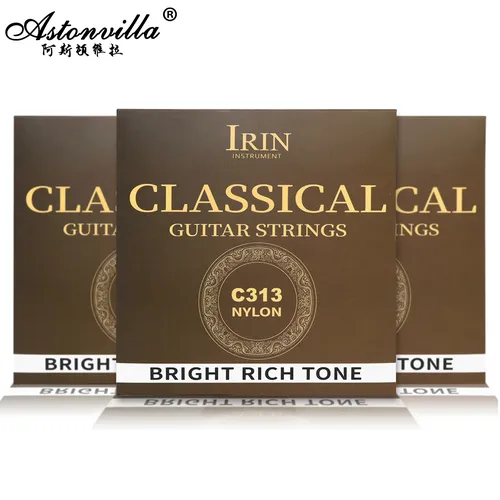 IRIN-Cordes C313 en alliage de cuivre plaqué argent et fil de nylon (revêtement PU), accessoires d'instruments de musique