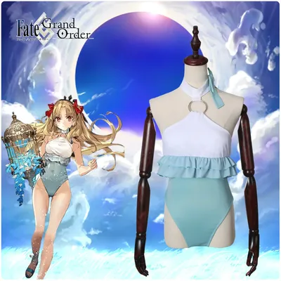 Space Ereshkigal Badeanzug Cosplay Kostüm Body Kopfschmuck für Frauen Mädchen Sommer Halloween Party Exotische Matrosenkleidung Image
