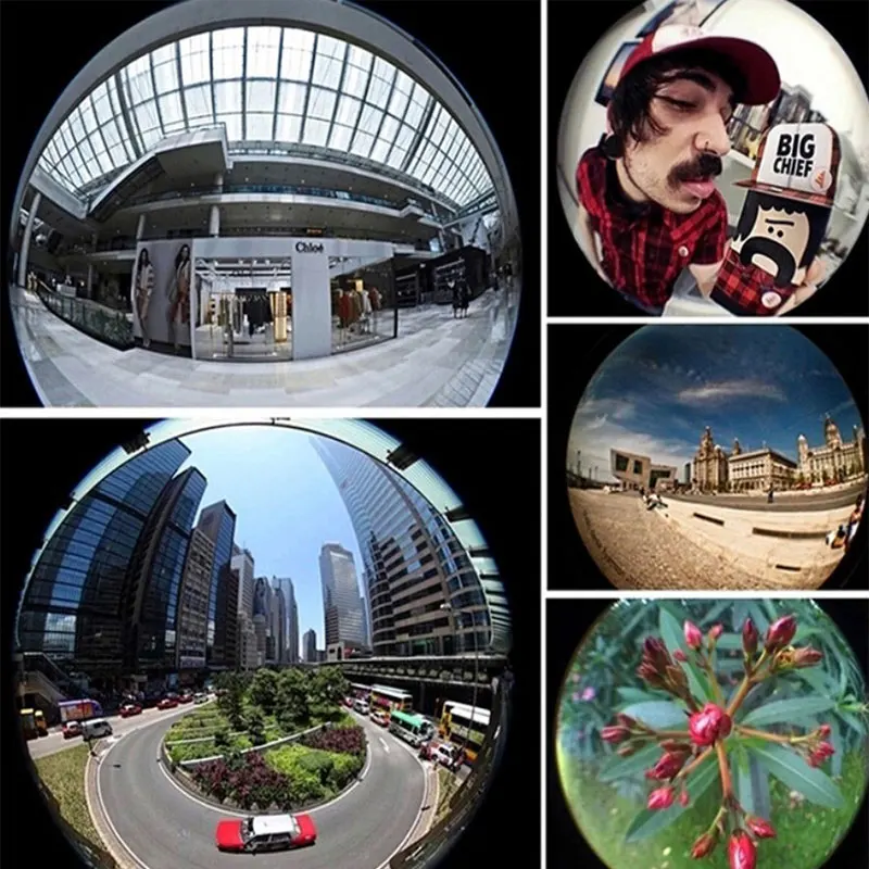 Objectif Fish Eye 3 en 1, Macro grand Angle pour Smartphone, objectif Fisheye, Zoom universel pour Iphone, Samsung, Xiaomi, objectif d'appareil photo pour téléphone portable