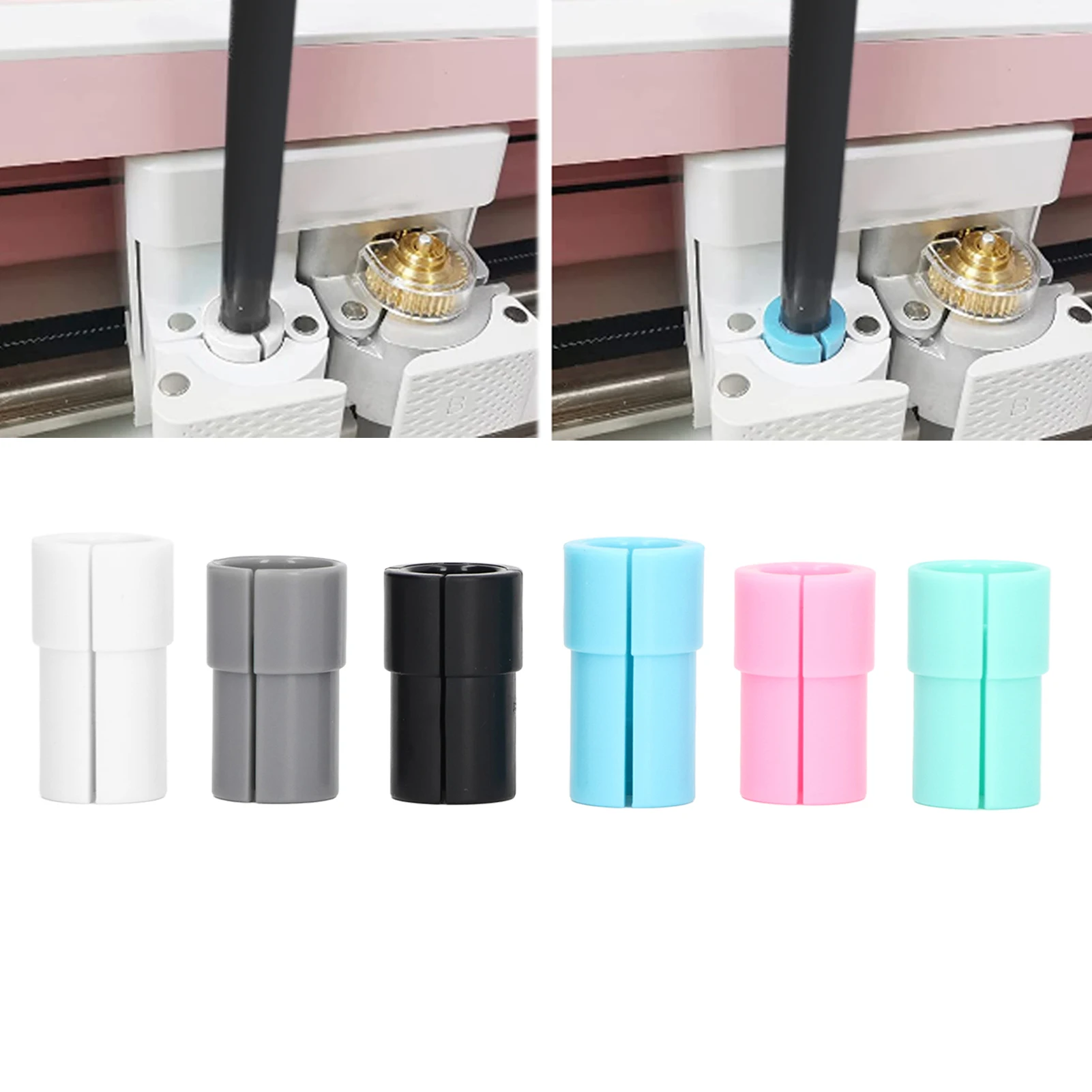 Stiftadapter Stiftadapter-Set für Sharpie für Cricut (für Explore Air for Explore Air 2 für Explore Air 3 für Maker) 6 Stück (1 Stück je Image