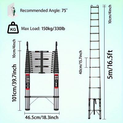 TEMU Telescopic - Steel Telescoping Extendable Portable En131 For Draw Image