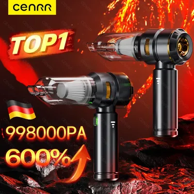 CENRR 998000 PA Leistungsstarker Auto-Staubsauger, kabelloser tragbarer Staubsauger, kabelloser Hand-Autoreiniger, Roboter-Reinigungsmaschine Image