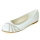 DANOBAB Women's Round Toe Flats Shoes Washable, Soft, Slip-On Dressy Shoes Suitable for Business Casual, Office Wear, Work Attire & Weddings,Ivory,4