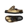 Bronx Damen Sandale, Gr. 38, gold, Kunstleder