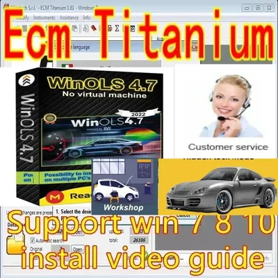 4 in 1 Winols 4.7 Full Activated +108GB Damos Windows 7 10 11 No virtual Multi-language +ECM