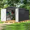 QWPoolar Aurora 8 x 12 FT Outdoor Storage ,Metal Shed with Updated Frame Structure,Tool Sheds for Backyard Garden P