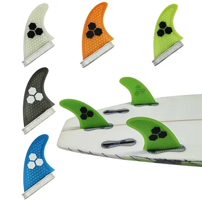 UPSURF FCS Ⅱ Surfboard Fins Multi Colors Honeycomb Short Board Fins Fibreglass Funboard Fins For Fish 3pcs/set G5 Quilhas fcs 2