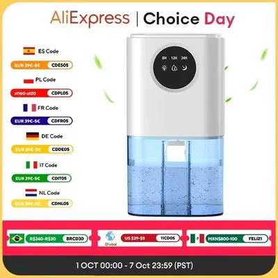 Smart dehumidifier household portable large capacity dehumidifier bathroom basement sterilization