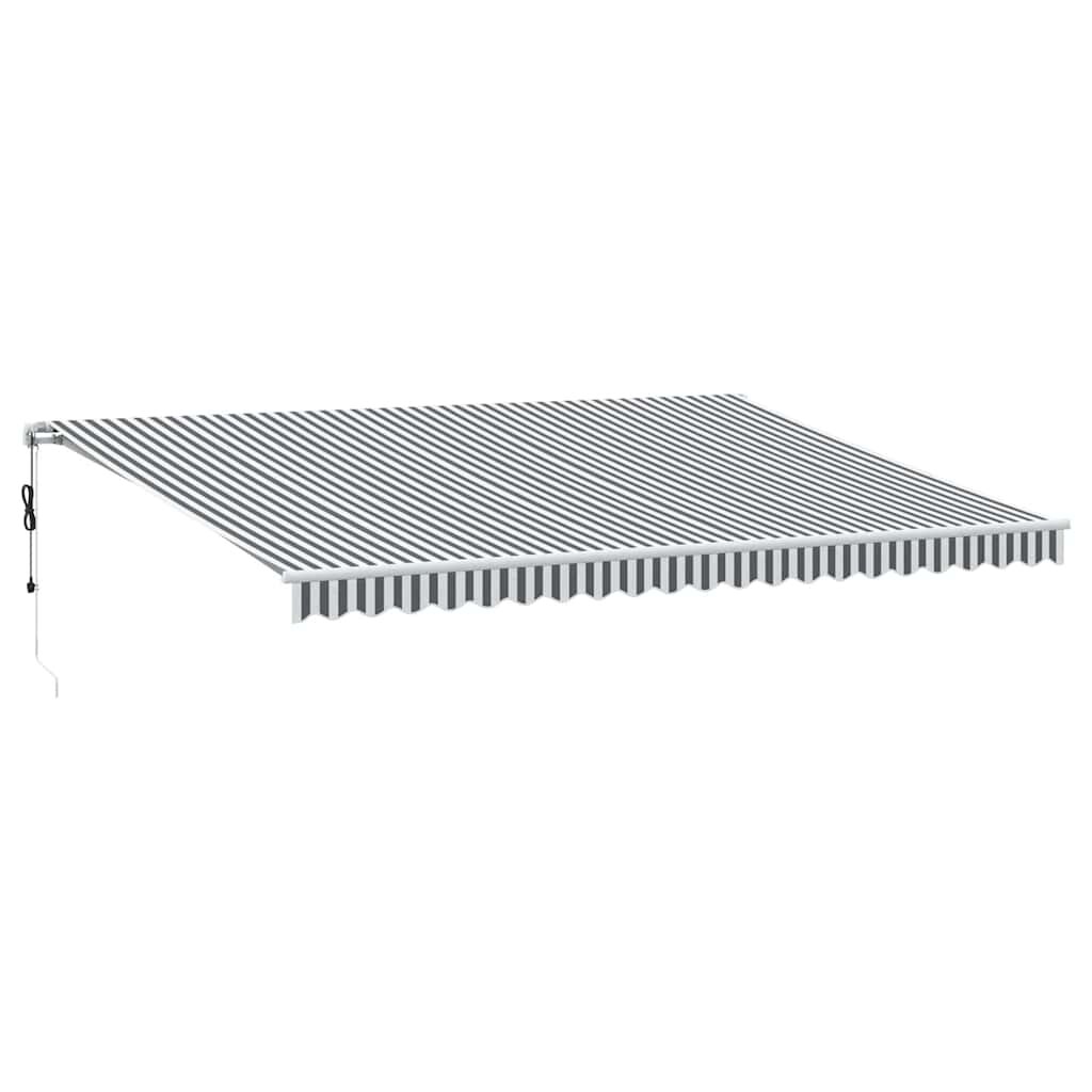 vidaXL Markise Automatisch mit LED Anthrazit & Weiß 500x300 cm Image