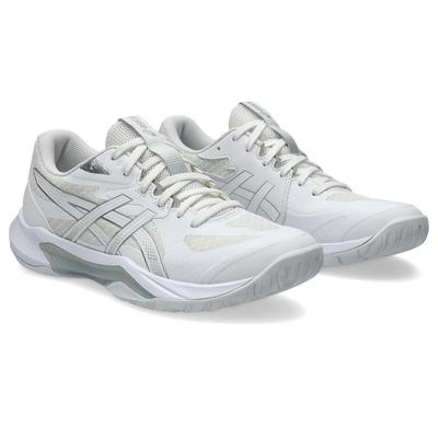 Hallenschuh ASICS "GEL-TACTIC 13", Gr. 42, weiß (weiß, pure silber), Synthetik, sportlich, Schuhe Image
