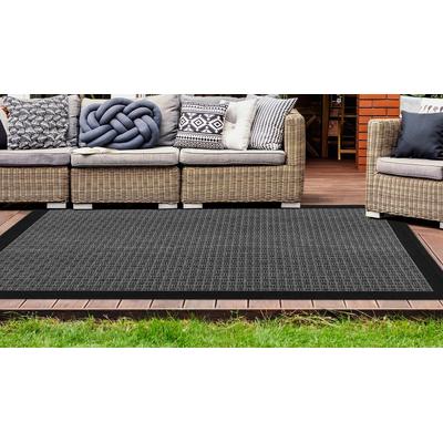 Teppich CALO-DELUXE "Perugia 1070" Gr. 2, silber (silberfarben), B:80cm H:7mm L:150cm, Kunstfaser, Teppiche, In- und Outdoor geeignet, pflegeleicht, Wohnzimmer Image