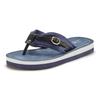 Badezehentrenner VENICE BEACH, Damen, Gr. 37, blau (blau, schwarz), Obermaterial: 70% Textilmaterial, 30% Lederimitat. Futter: 100% Synthetik. Decksohle: 100% Synthetik. Laufsohle: 100% Synthetik, casual, Schuhe Zehentrenner Dianette, Sandale,...