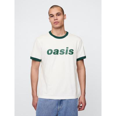 Gap White Oasis 100% Cotton Band T-Shirt
