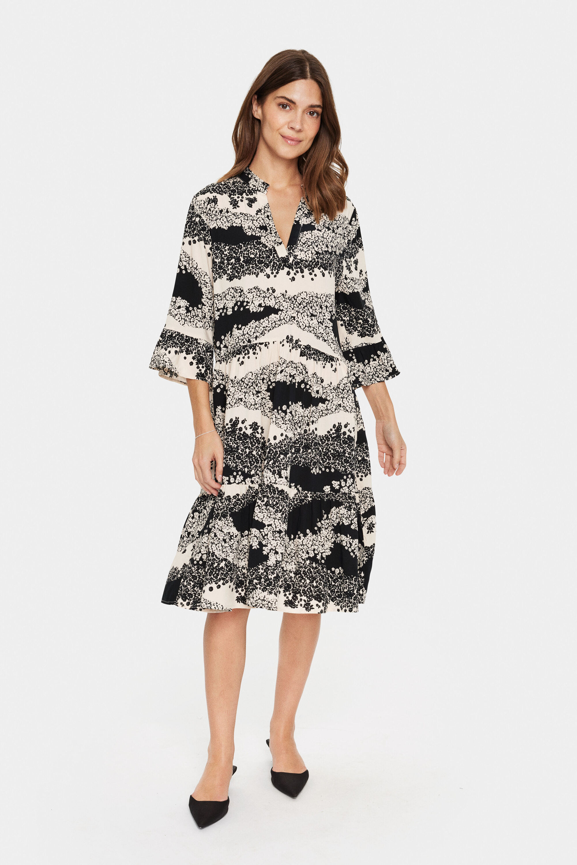 Kleid Casual fit black offwhite Image